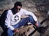 Lou with T.rex skull